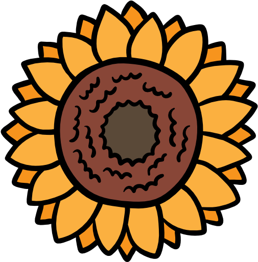 Sunflower Free Icon - Zonnebloemschool (512x512)