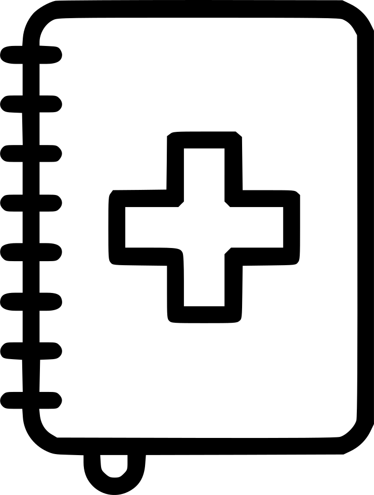 Notebook Medical Journal Book Health Diary Comments - Imagen De Un Hospital Para Dibujar (740x980)