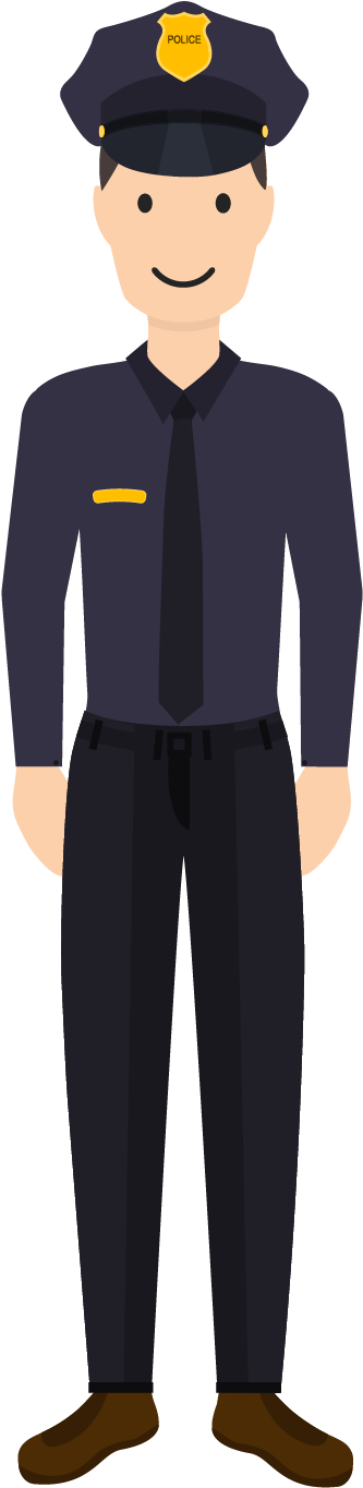 Police Officer Flat Design - Police Officer Png (1500x1500)