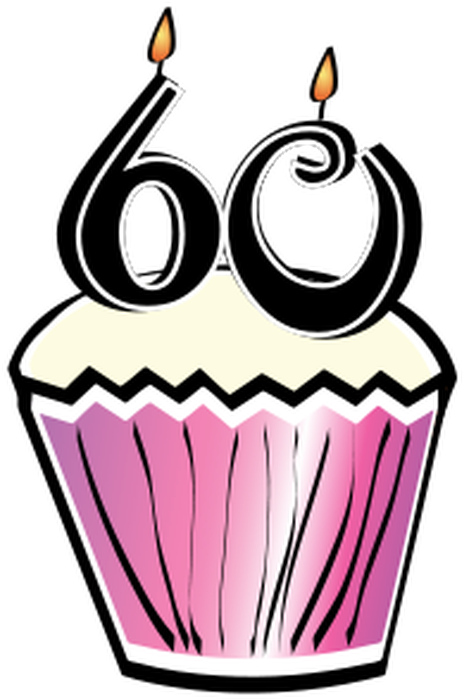 Rock Around The Clock 60th Anniversary Party For Ccds - Happy 60th Birthday Clip Art (500x711)