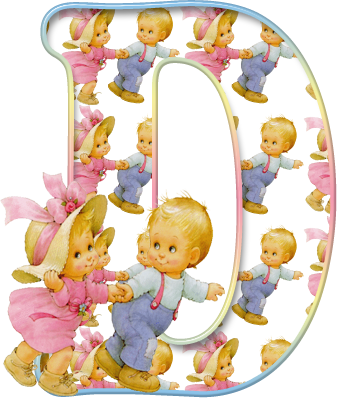 Alfabeto Con Niños De Precious Moments Corriendo - Momentos Preciosos Niños Corriendo (337x398)