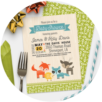 Baby Shower - Woodland Animals - Baby Shower (350x350)