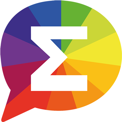 Colorcalc Logo Colourful Speech Bubble With A Sigma - Lily Pad Coloring Page (500x500)