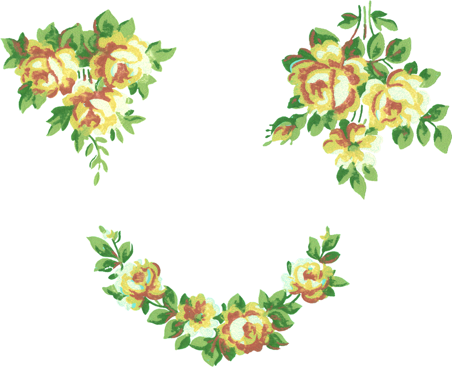 Rose Clip Art Collage Sheet - Rose (1600x1237)