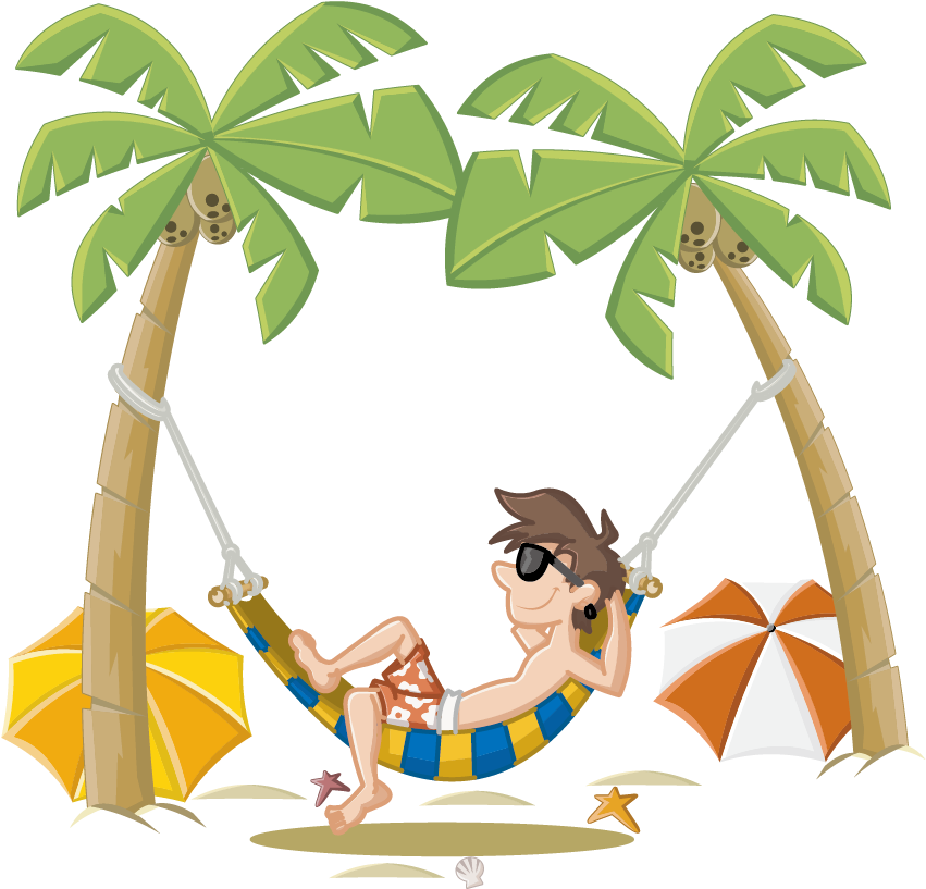 Beach Cartoon Clip Art - Summer Holiday Png (1181x1181)