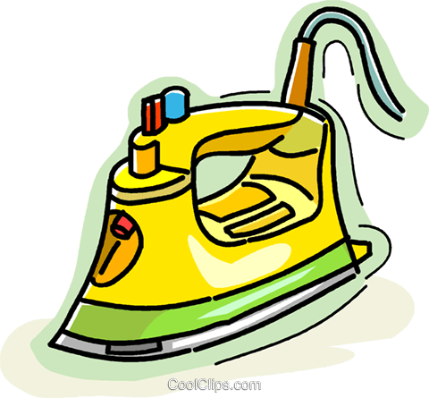 Electric Iron Royalty Free Vector Clip Art Illustration - Things That Are Hot (480x445)
