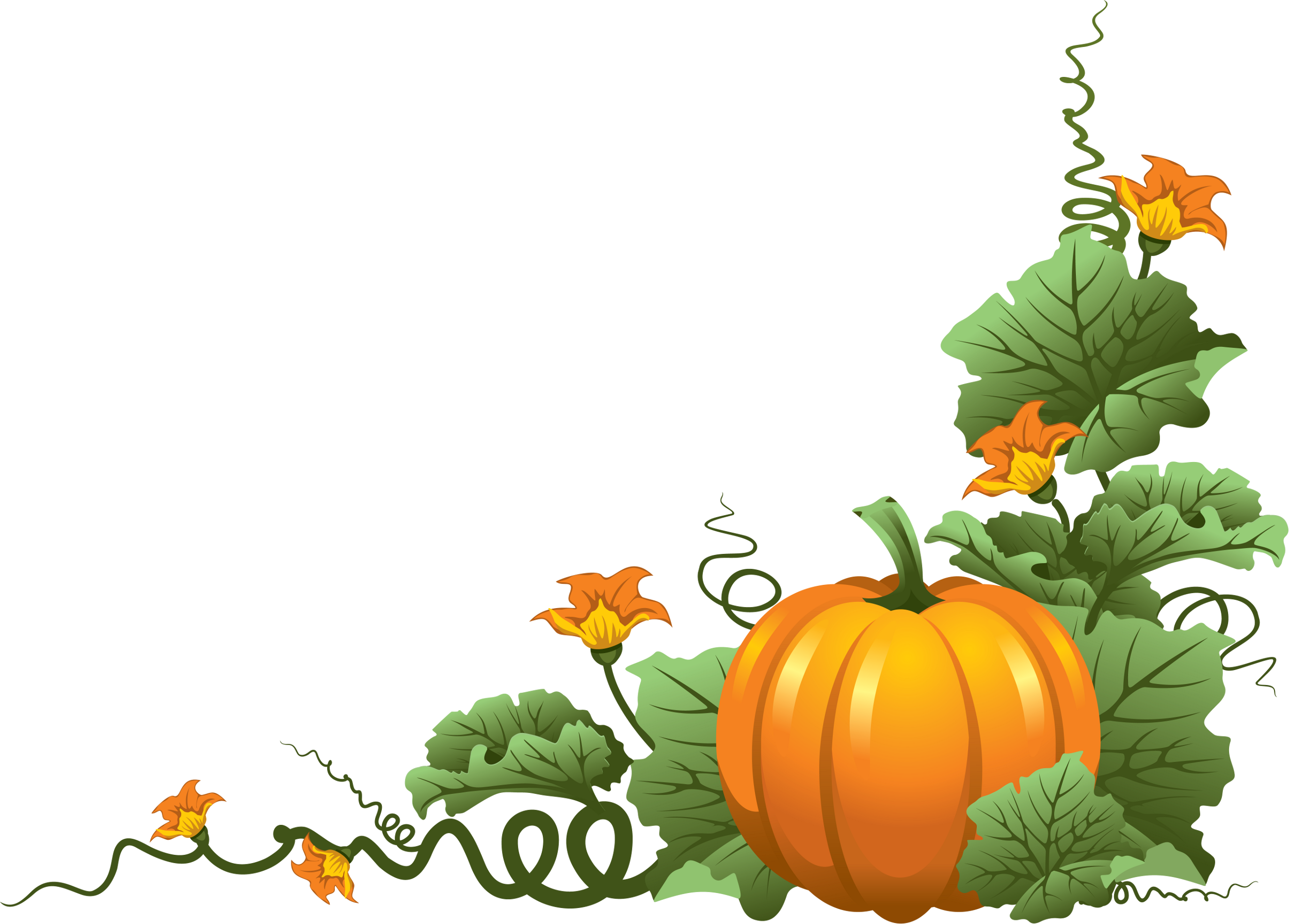 Scrapbook - Pumpkins Frames Clip Arts (2500x1790)