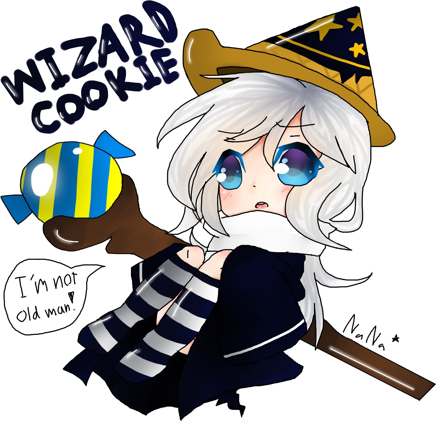 Starmydarangallery [fanart/oc] Cookie Run - Cookie Run Wizard Cookie (1600x1500)