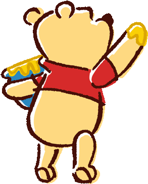 Winnie The Pooh Pop-up Stickers - Winnie The Pooh Line (470x480)