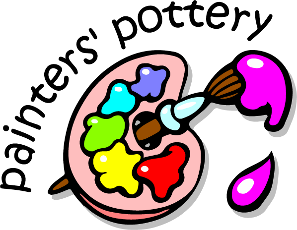 Painters' Pottery Logo - Team Clinton-kri Blue 400 Square Car Magnet 3" X 3 (598x464)