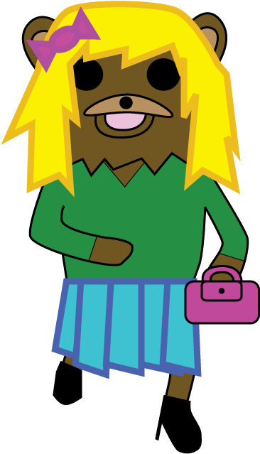 Pedobear Is A Woman By Anime-girl13 - Cartoon (612x792)