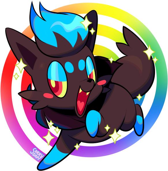 Old Paintings On The Tomb By Sorrysap - Zorua (622x632)