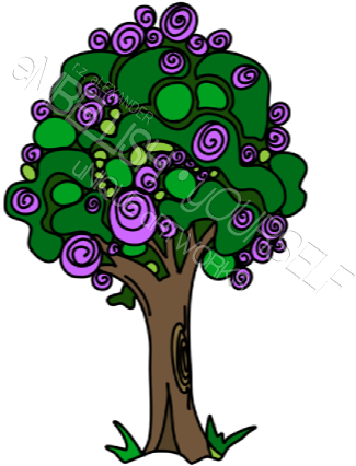 A Flowering Spring Tree, Created By Rz Alexander, Embellish - Alexander The Great (349x450)