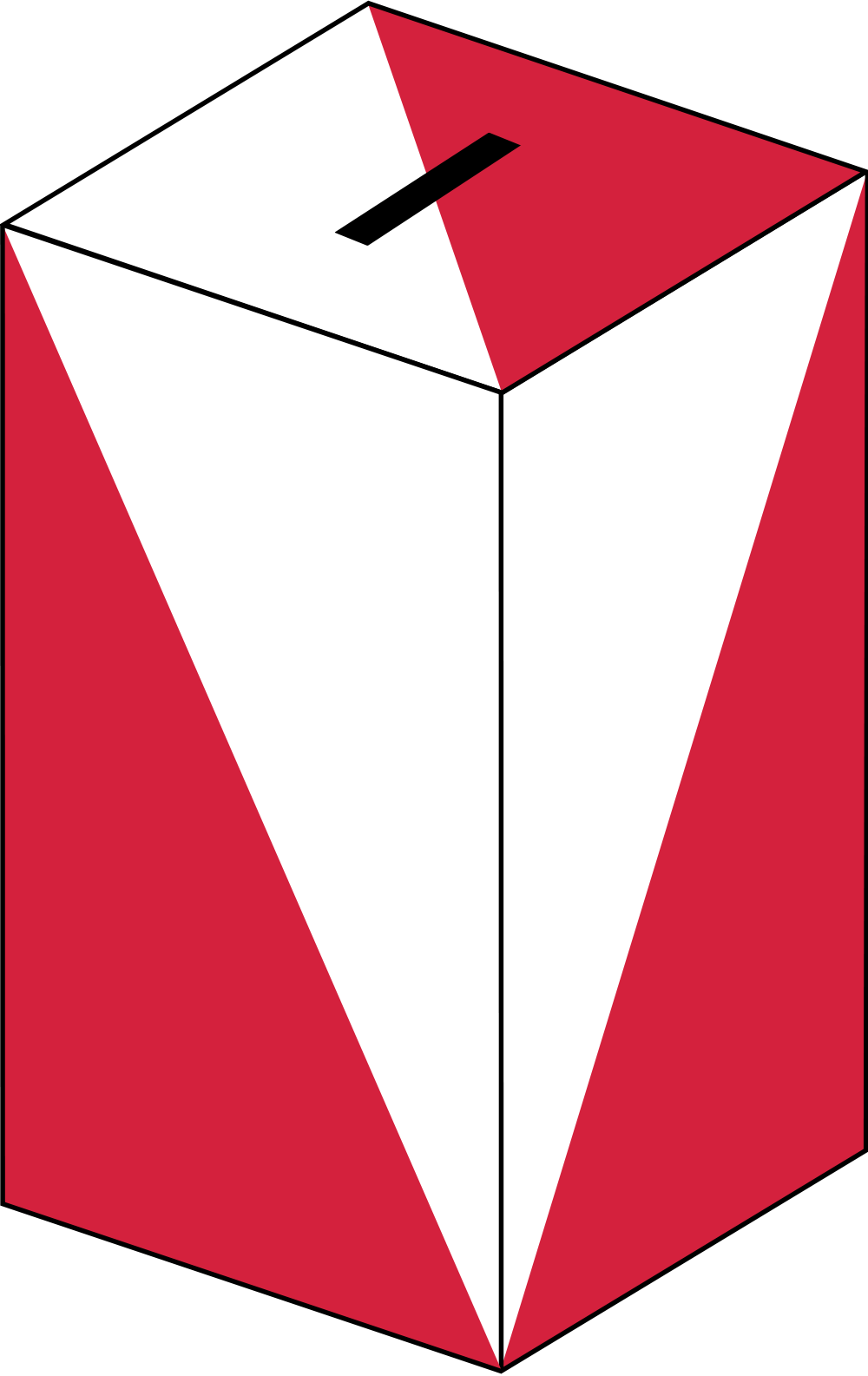Open - Ballot Box Red Png (2000x3169)
