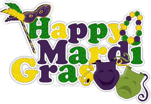 Happy Mardi Gras Glitter Picture For Whatsapp - Mardi Gras Animated Gif (638x439)