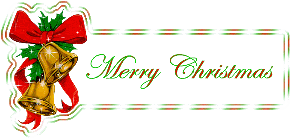 Merry Christmas & Happy New Year - Merry Christmas Animated Gif (596x292)