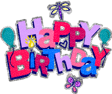 Related Images - Happy Birthday Glitter Graphics (389x322)