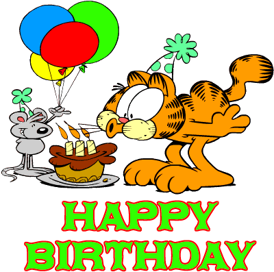Happy Birthday Garfield - Happy Birthday With Garfield (410x424)