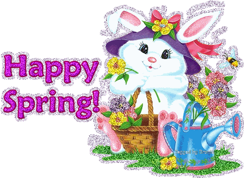 Sparkling Spring Graphic - Happy Spring Glitter (550x417)