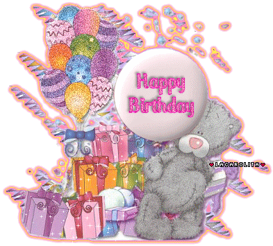 Wishes With Happy Birthday Graphics, Happy Birthday - Happy Birthday Bears Gif (393x355)