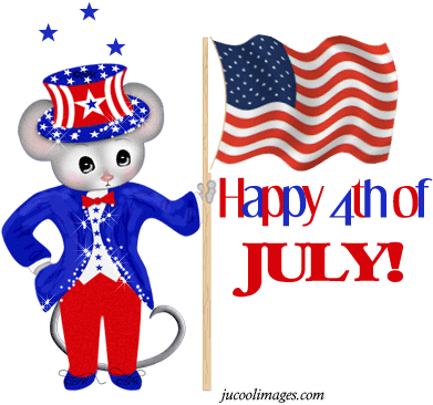 4th July Graphics - Happy 4th Of July Animals Animated (404x391)