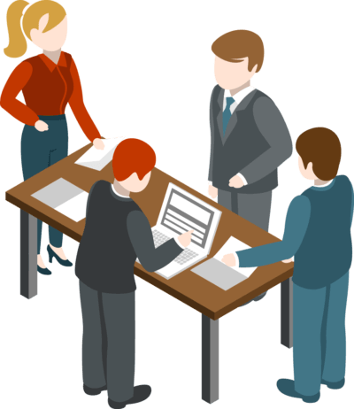 Related Office Team Clipart - Scrum Sprint Review (400x462)