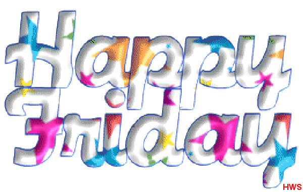 600 Happy Friday, Animated, With Glitter Effects Photo - Happy Friday Animated Gif (589x357)