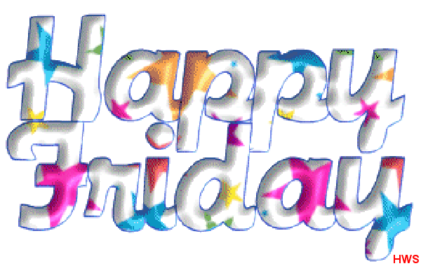 600 Happy Friday, Animated, With Glitter Effects Photo - Happy Friday Animated Gif (589x357)