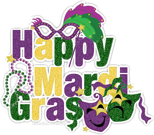Happy Mardi Gras Sparkle Masks Glitter - Mardi Gras Open House (505x441)