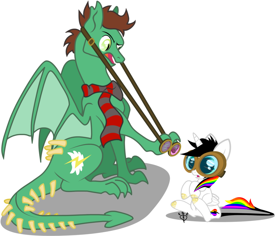 Scarneck And Bliss Exchange Goggles Commission By Lightning-bliss - Goggles (959x834)