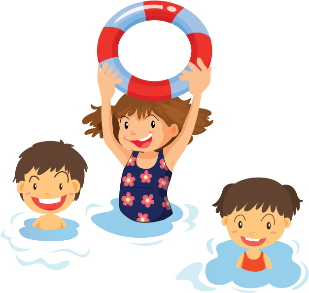 Schools - Children Swimming Clipart (650x600)