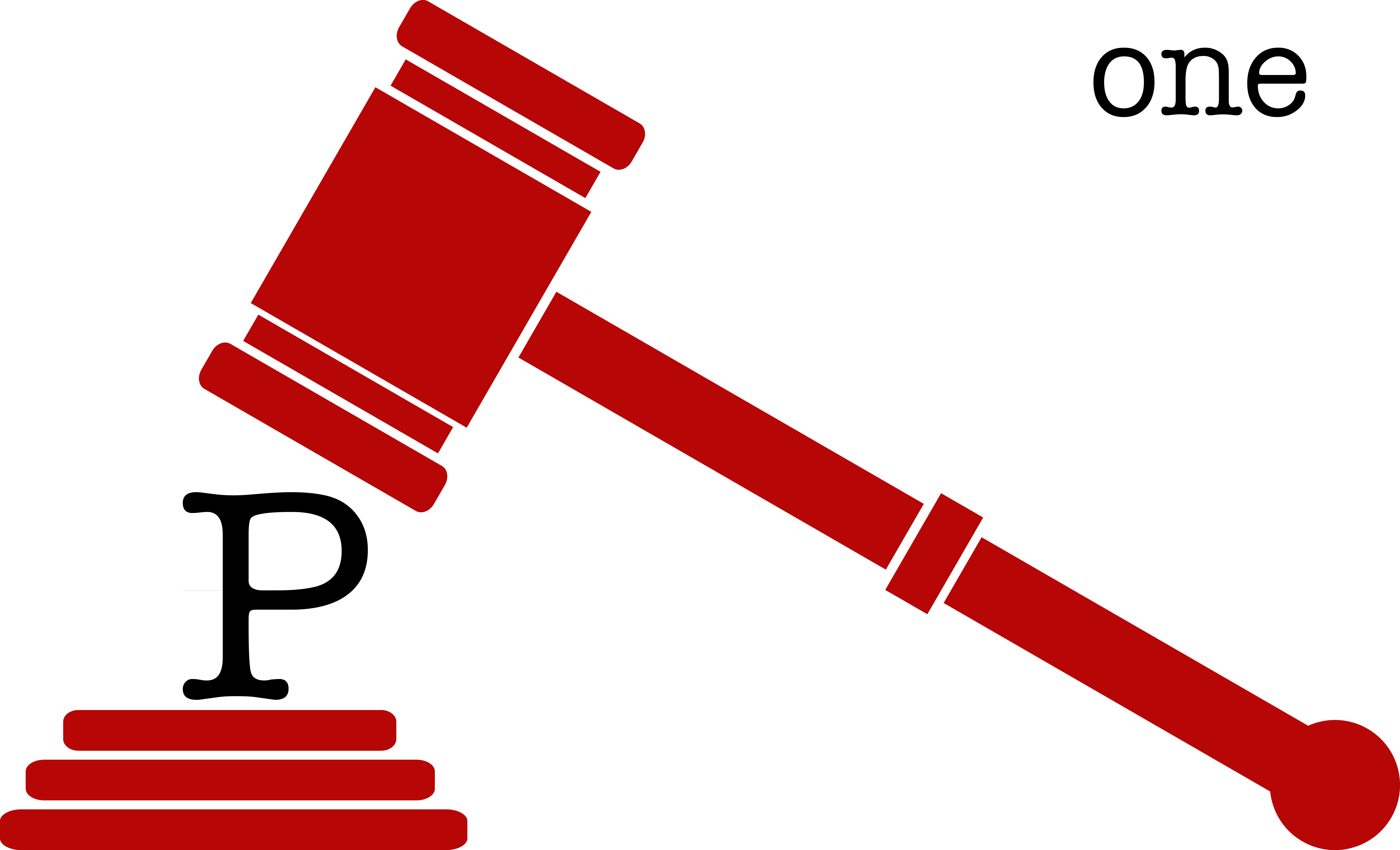 Transparent Background Gavel Clipart (6459x3922)