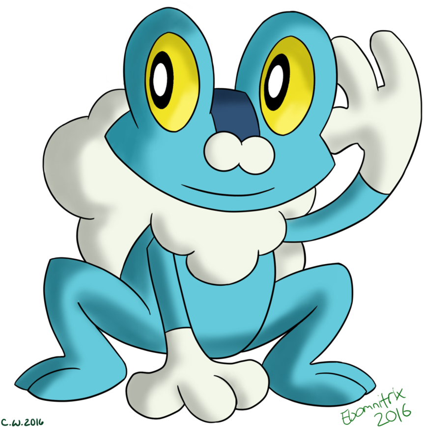 Collaborate Froakie W/ Cynderwolf07 By Ebomnitrix - Cartoon (881x907)
