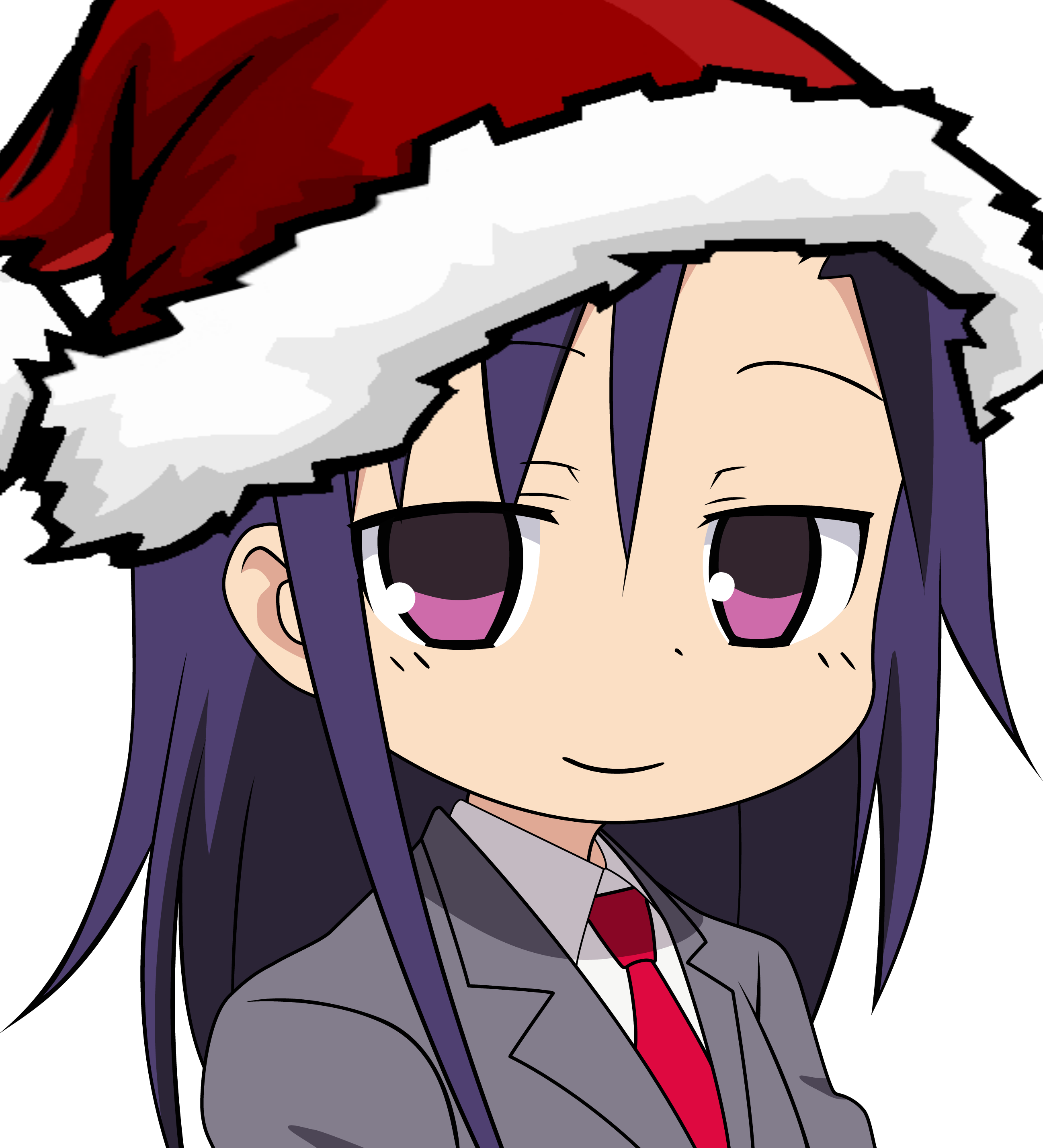 View Samegoogleiqdbsaucenao Agiri Smug Christmas , - Goshiki Agiri (2595x2857)