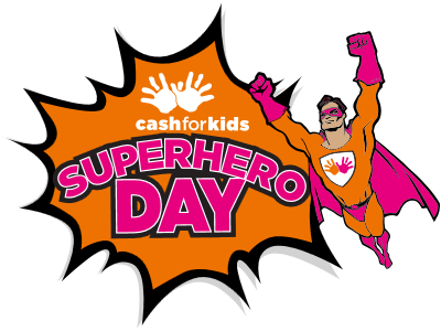 Tay Fm Cash For Kids Superhero Day - Key 103 Superhero Day (400x300)
