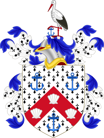 Coat Of Arms Of George Taylor - Queen Mary University Of London (350x466)