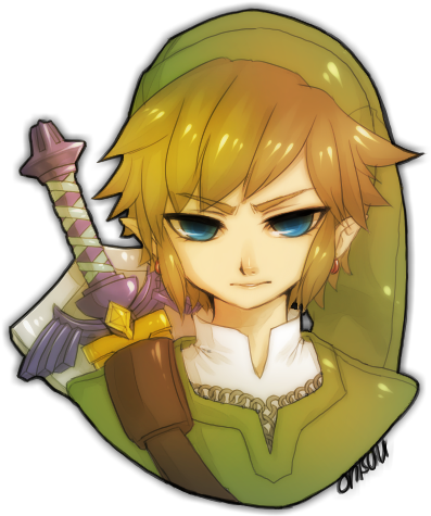 He Usually Prefers To Eat On His Own, Whilst Preparing - The Legend Of Zelda: Skyward Sword (413x491)