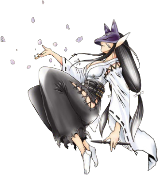 Kuzuhamon Miko - Sakuyamon Miko Mode Cyber Sleuth (400x400)
