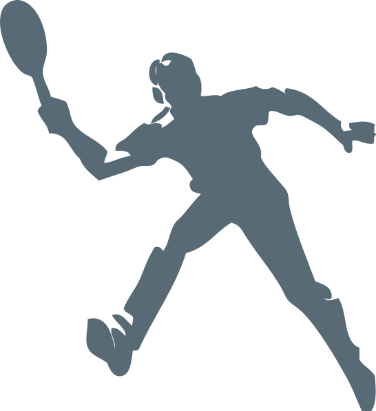 Tennis Player Clip Art At Clker - Old Time Tennis Player Bib (546x597)