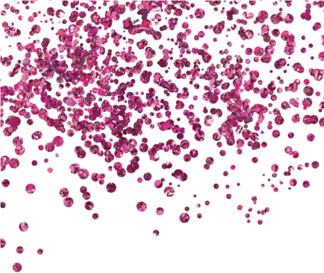 Cor De Rosa Glitter Confete Livre Png E Psd - Pink Glitter Confetti (640x640)