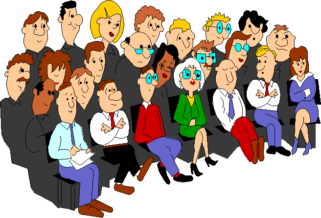 Parent-teacher Conference Meeting Clip Art - Gif Group Of People (656x446)