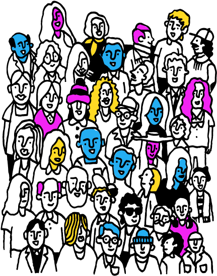 An Illustration Of An Extra Large Number Of People - An Illustration Of An Extra Large Number Of People (456x564)