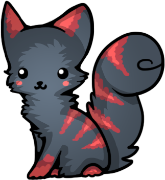 Grey Tabby Cat By Solloby - Chibi Red Fox (400x400)