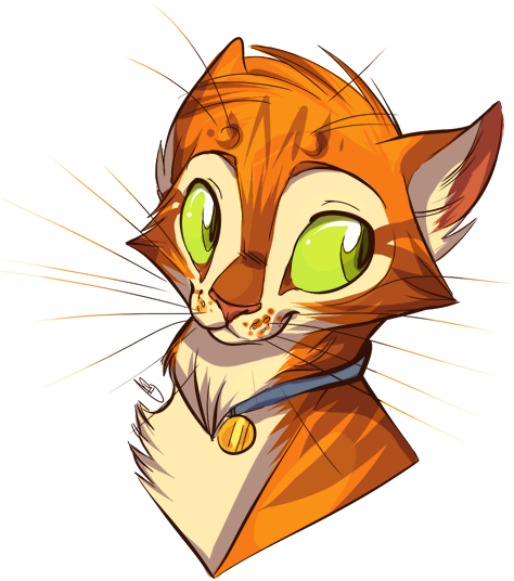 Rusty By Dollfins - Warriors Cats Fan Art Firestar (500x551)