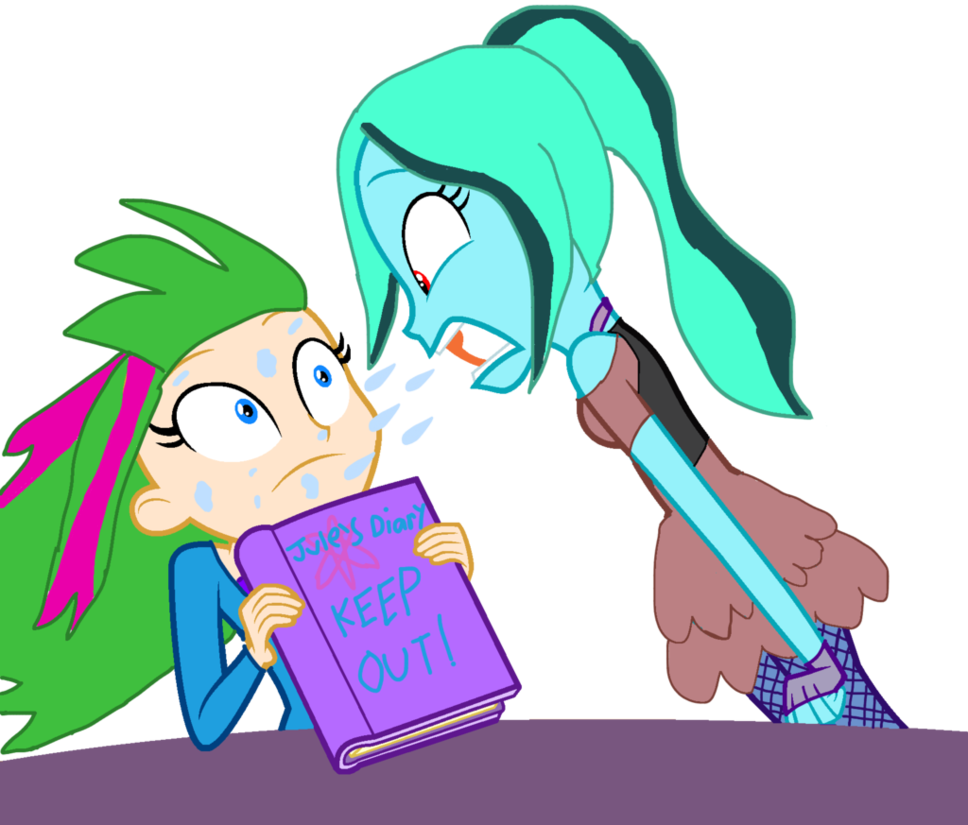 Spit It Out Jules Spark - Cartoon (968x825)