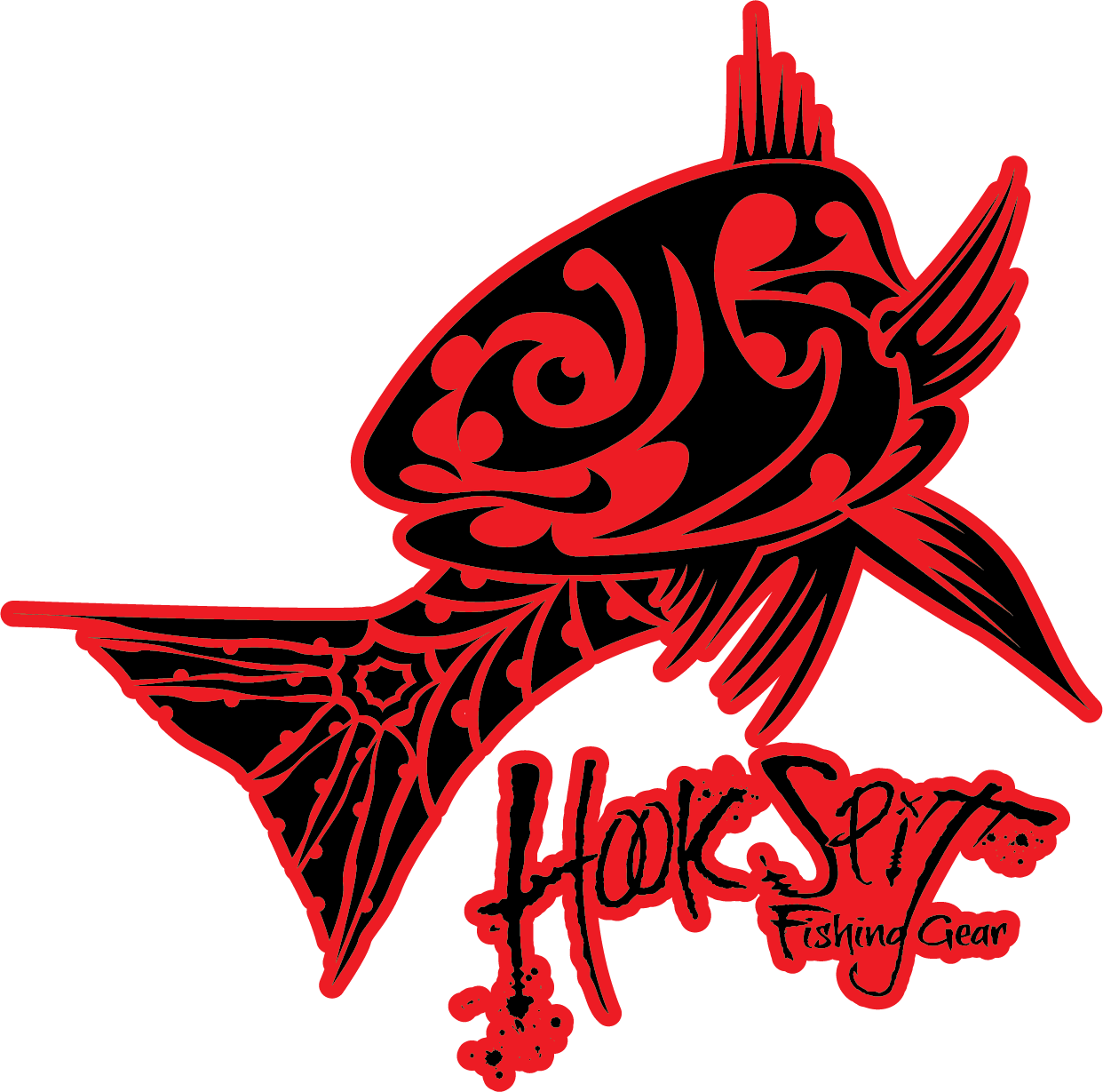 Hook Spit Logo Decal Fishing Sticker - Illustration (1242x1229)