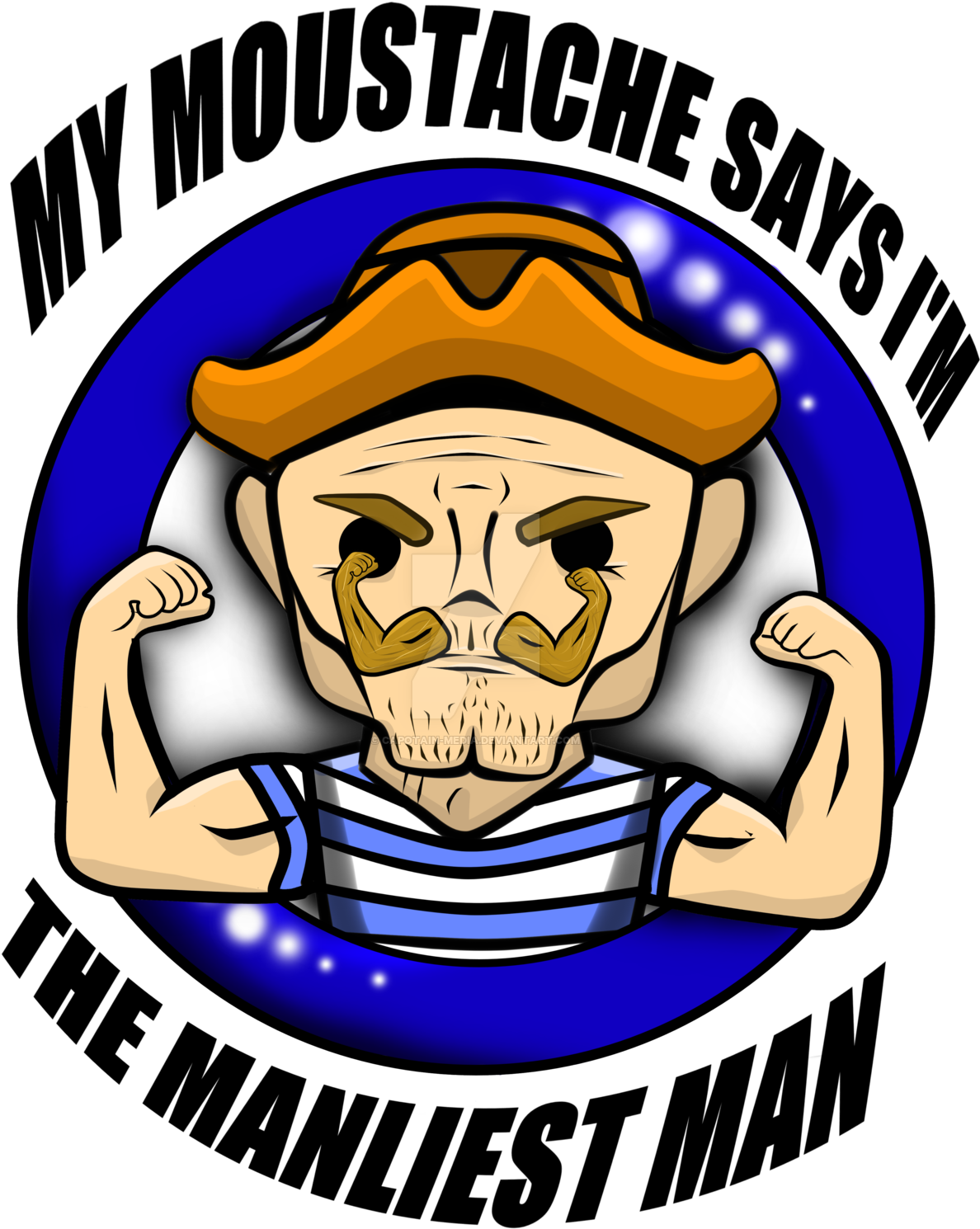 Manly Moustache Man By Capotain-media - Manly Moustache Man By Capotain-media (1280x1600)