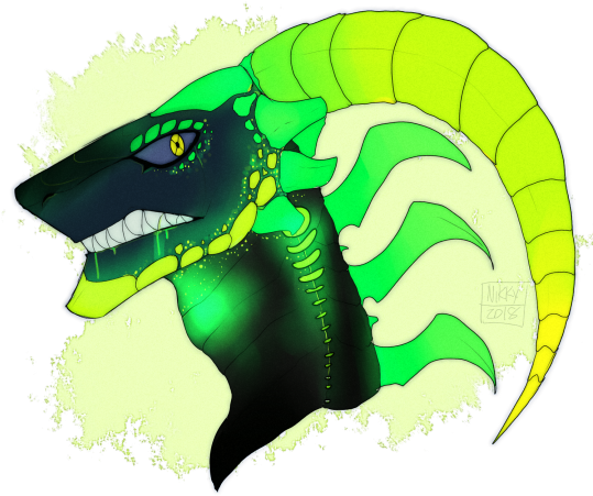 He Can Spit Acid Instead Of Fire Def - Illustration (540x478)