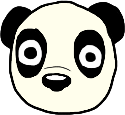 Panda Head By Undercover-polarbear - Cartoon (750x750)