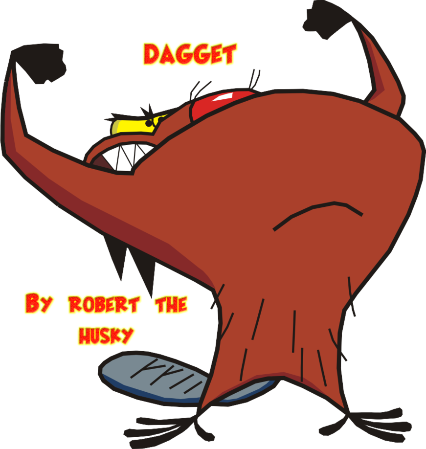 Dagget The Strong Beaver By Robert The Husky - Strong Beaver (871x918)